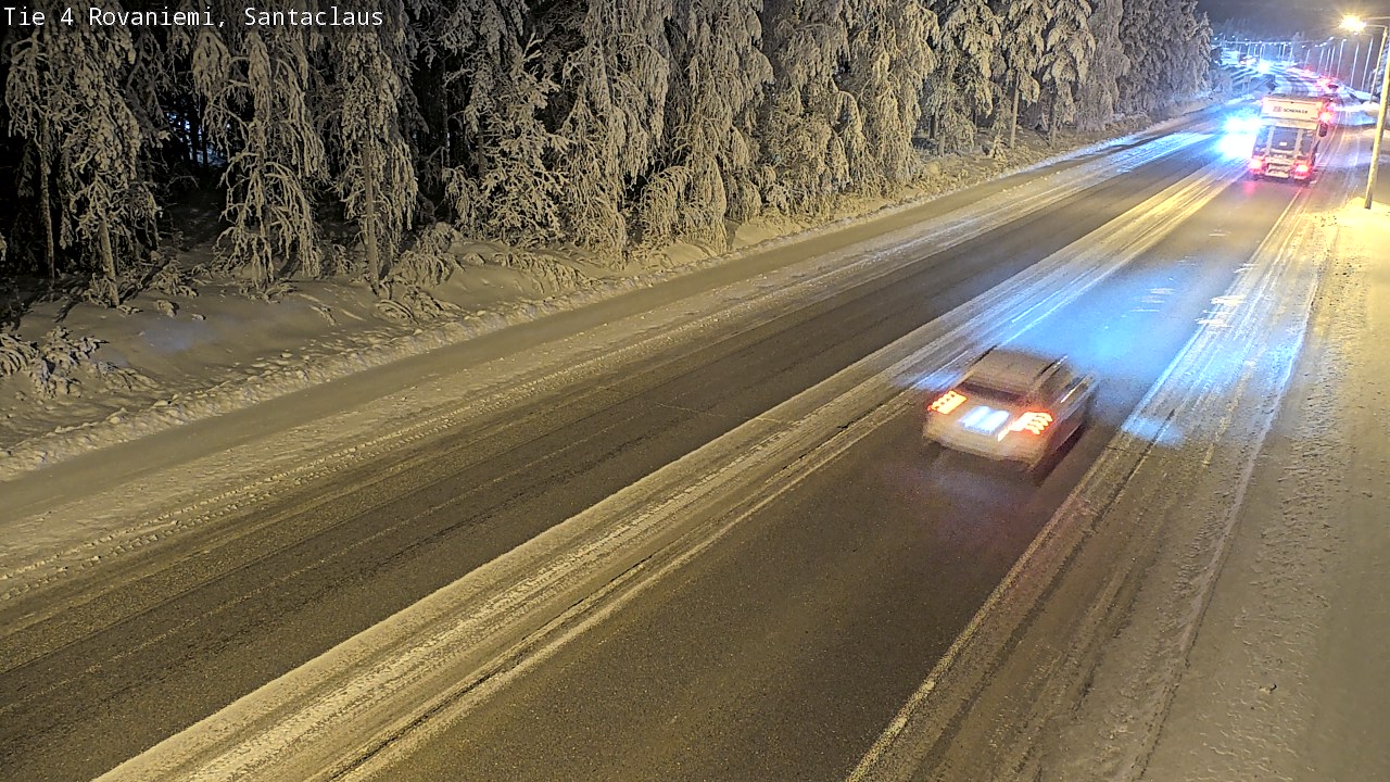 Weather Camera Image Väg 4 Rovaniemi, Santa Claus, Rovaniemi, Lappi