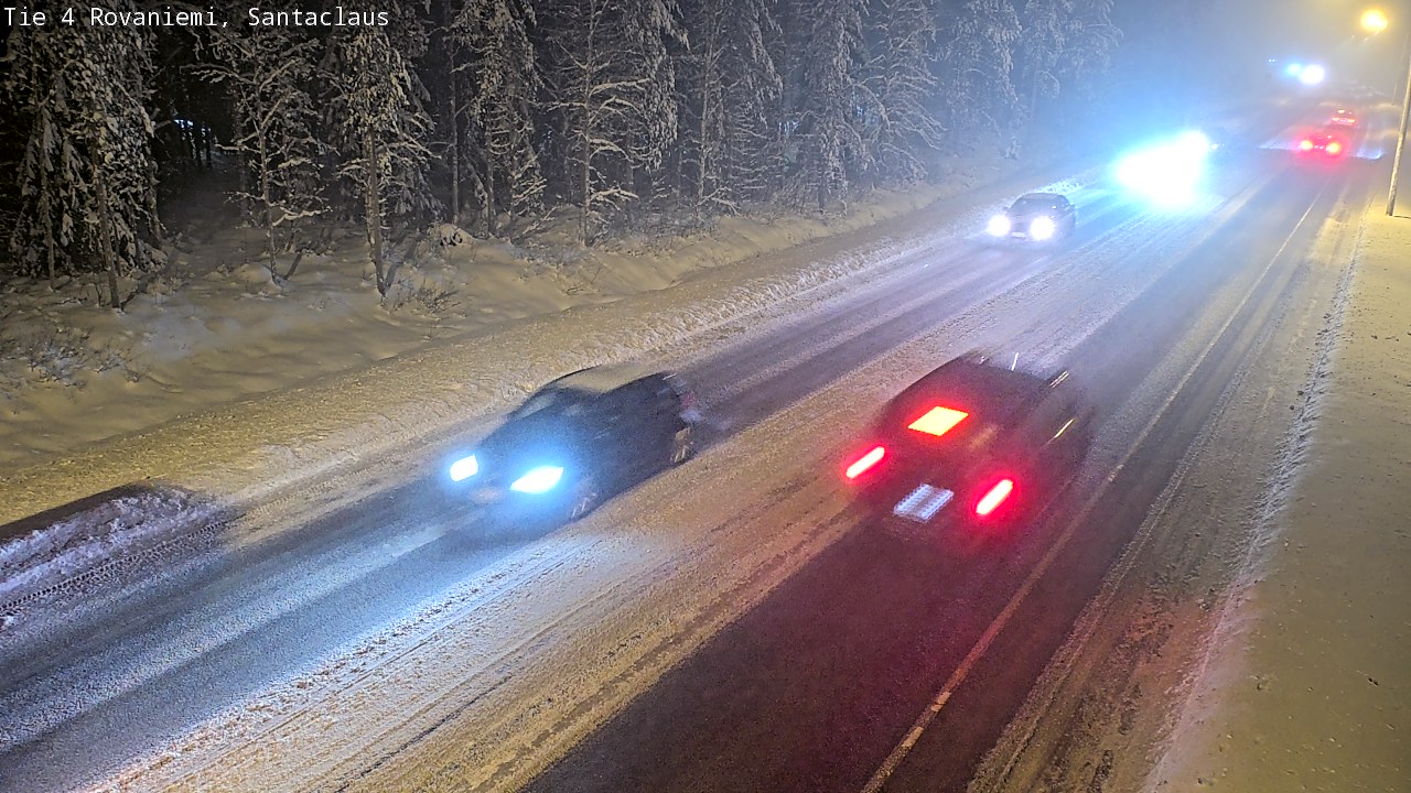 Weather Camera Image Väg 4 Rovaniemi, Santa Claus, Rovaniemi, Lappi