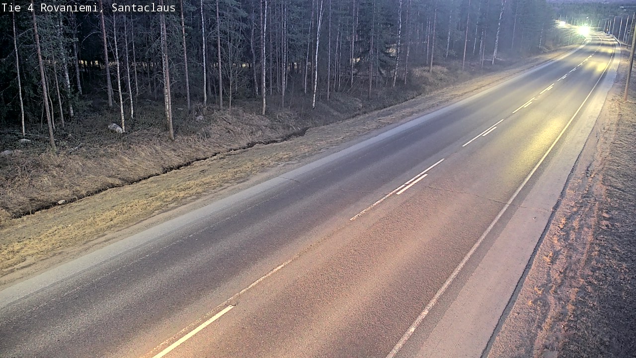 Weather Camera Image Väg 4 Rovaniemi, Santa Claus, Rovaniemi, Lappi