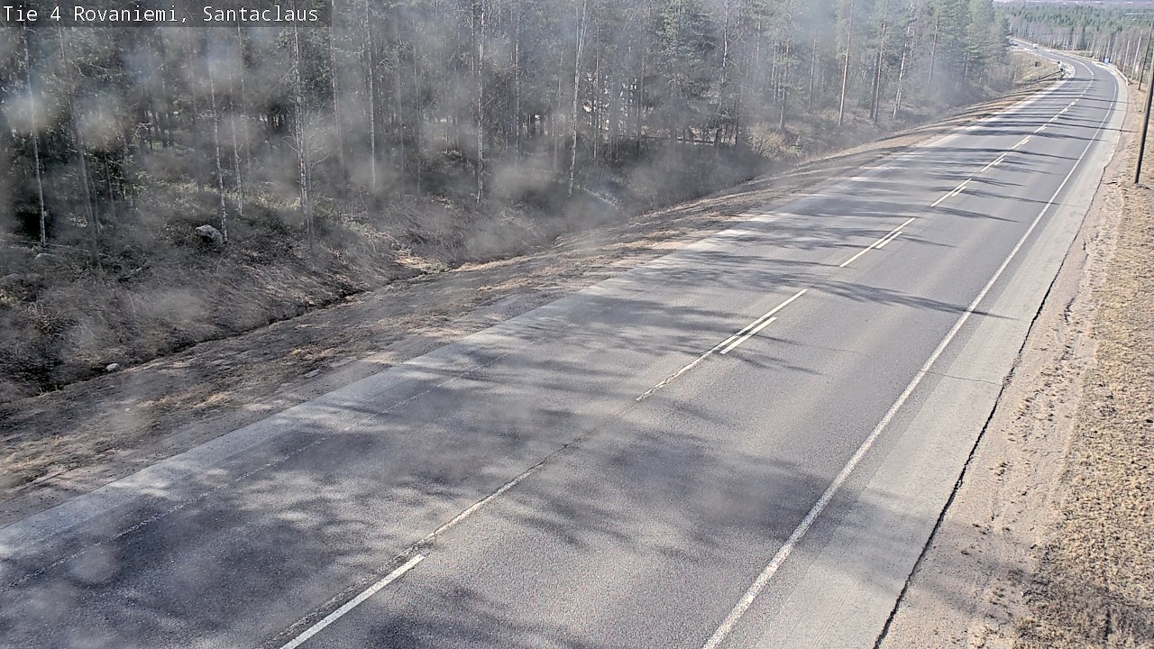 Weather Camera Image Road 4, Rovaniemi, Santa Claus, Rovaniemi, Lappi