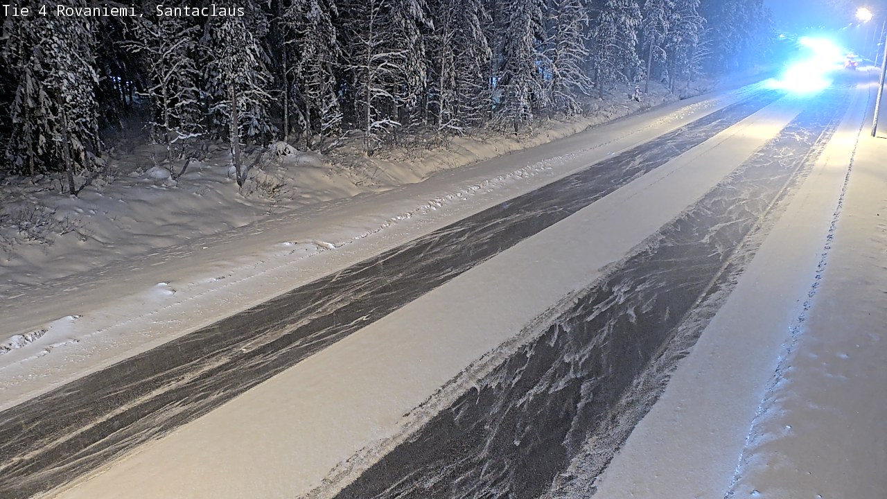 Weather Camera Image Väg 4 Rovaniemi, Santa Claus, Rovaniemi, Lappi