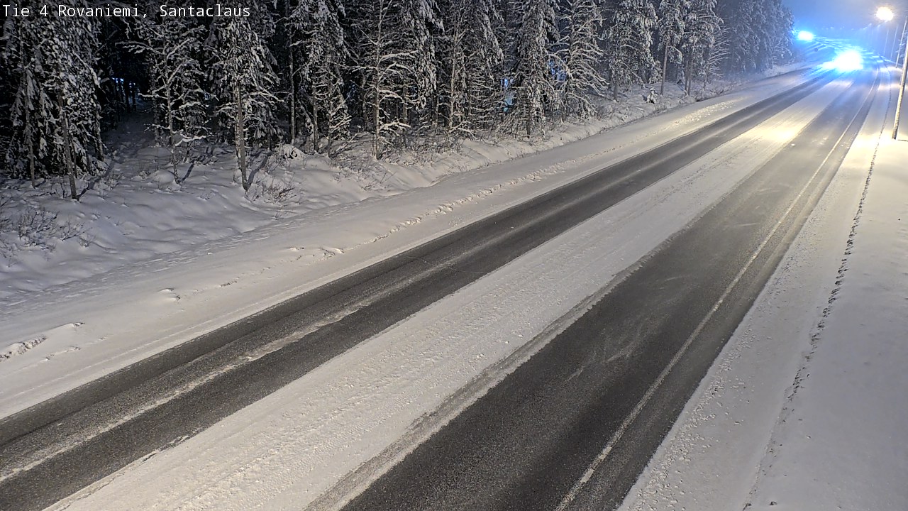 Weather Camera Image Väg 4 Rovaniemi, Santa Claus, Rovaniemi, Lappi