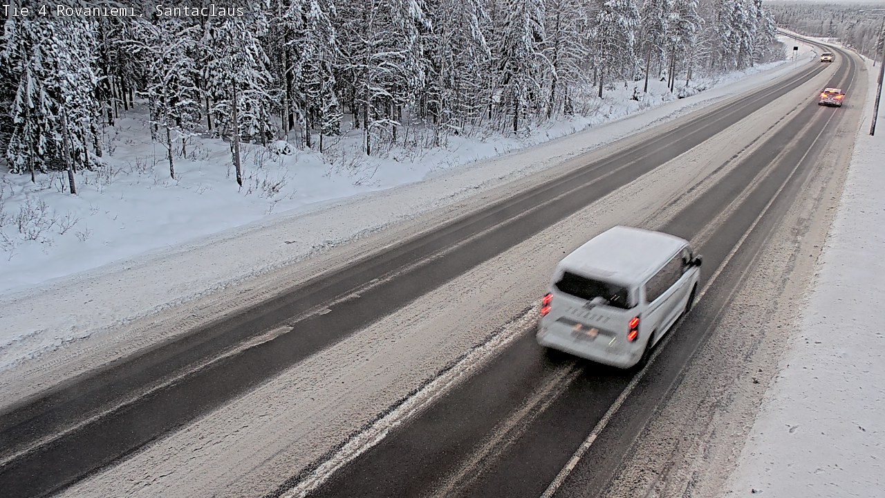 Weather Camera Image Väg 4 Rovaniemi, Santa Claus, Rovaniemi, Lappi