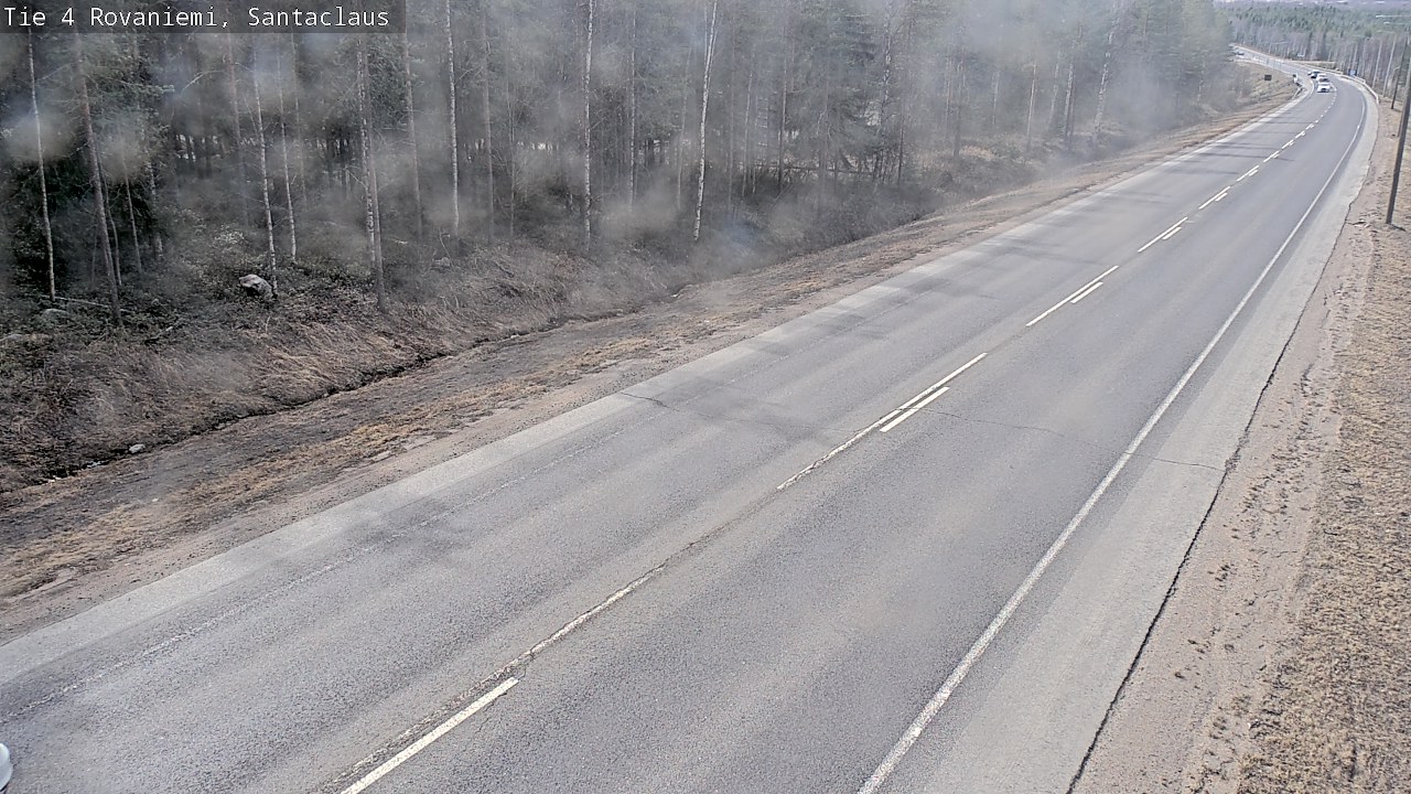 Weather Camera Image Väg 4 Rovaniemi, Santa Claus, Rovaniemi, Lappi
