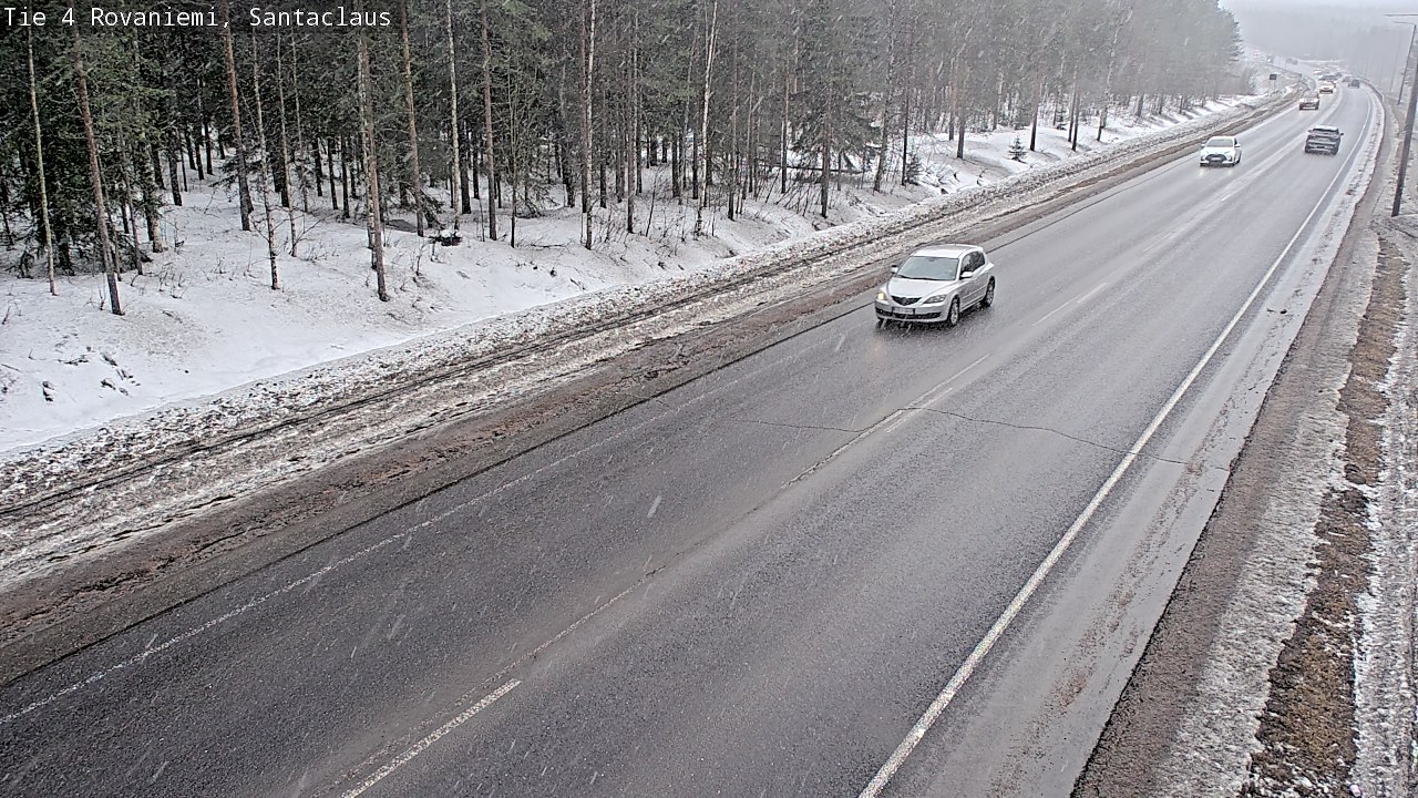 Weather Camera Image Väg 4 Rovaniemi, Santa Claus, Rovaniemi, Lappi