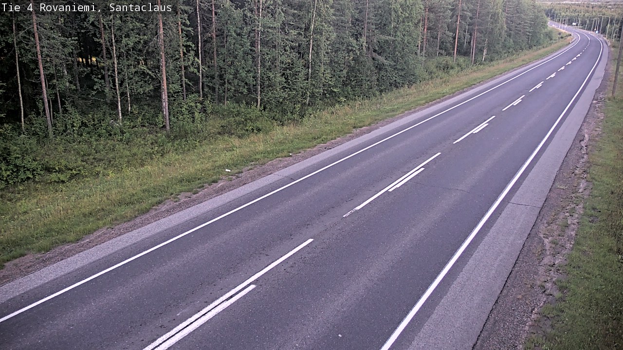 Weather Camera Image Väg 4 Rovaniemi, Santa Claus, Rovaniemi, Lappi