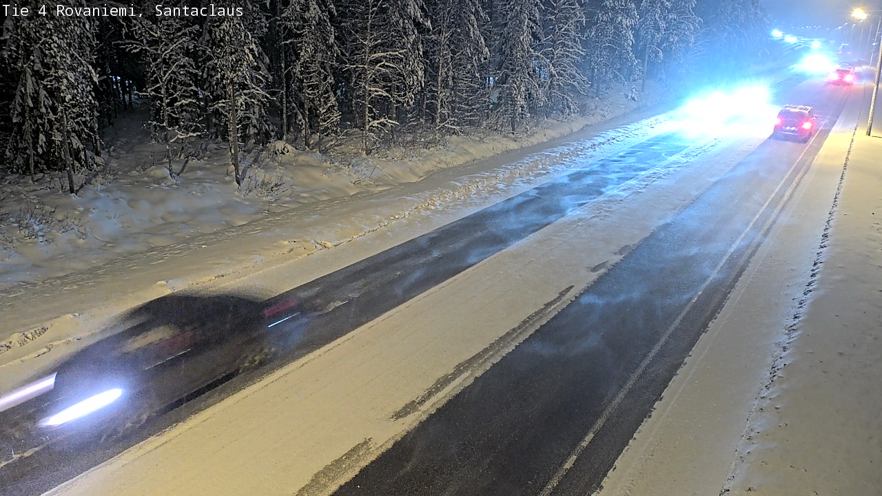 Weather Camera Image Väg 4 Rovaniemi, Santa Claus, Rovaniemi, Lappi