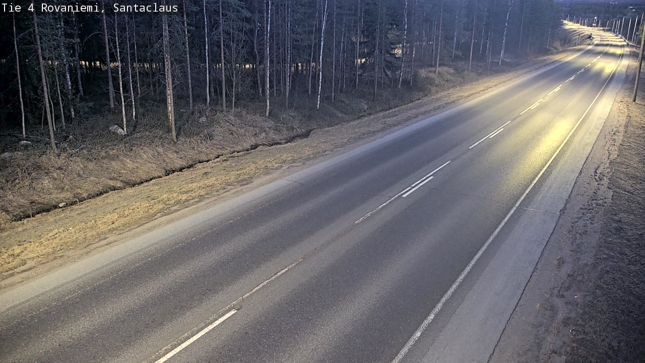 Weather Camera Image Väg 4 Rovaniemi, Santa Claus, Rovaniemi, Lappi