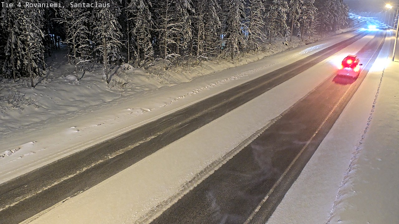 Weather Camera Image Väg 4 Rovaniemi, Santa Claus, Rovaniemi, Lappi