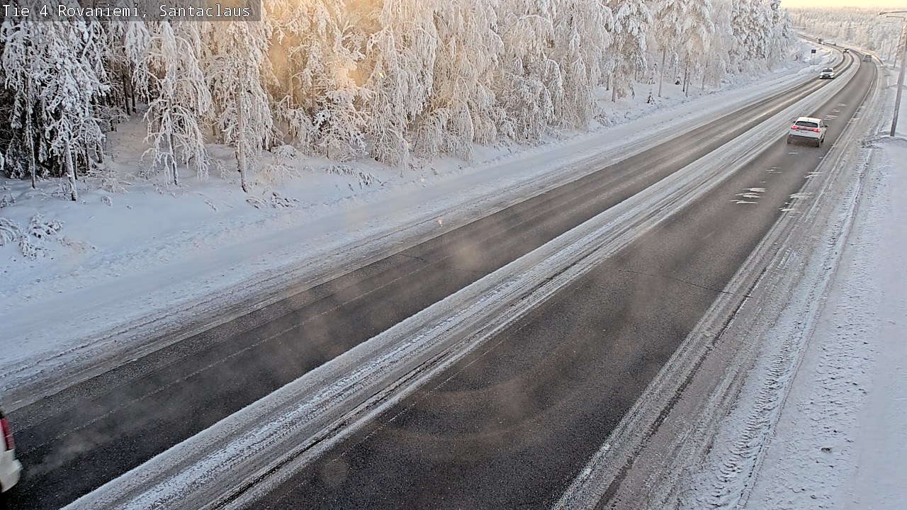 Weather Camera Image Väg 4 Rovaniemi, Santa Claus, Rovaniemi, Lappi