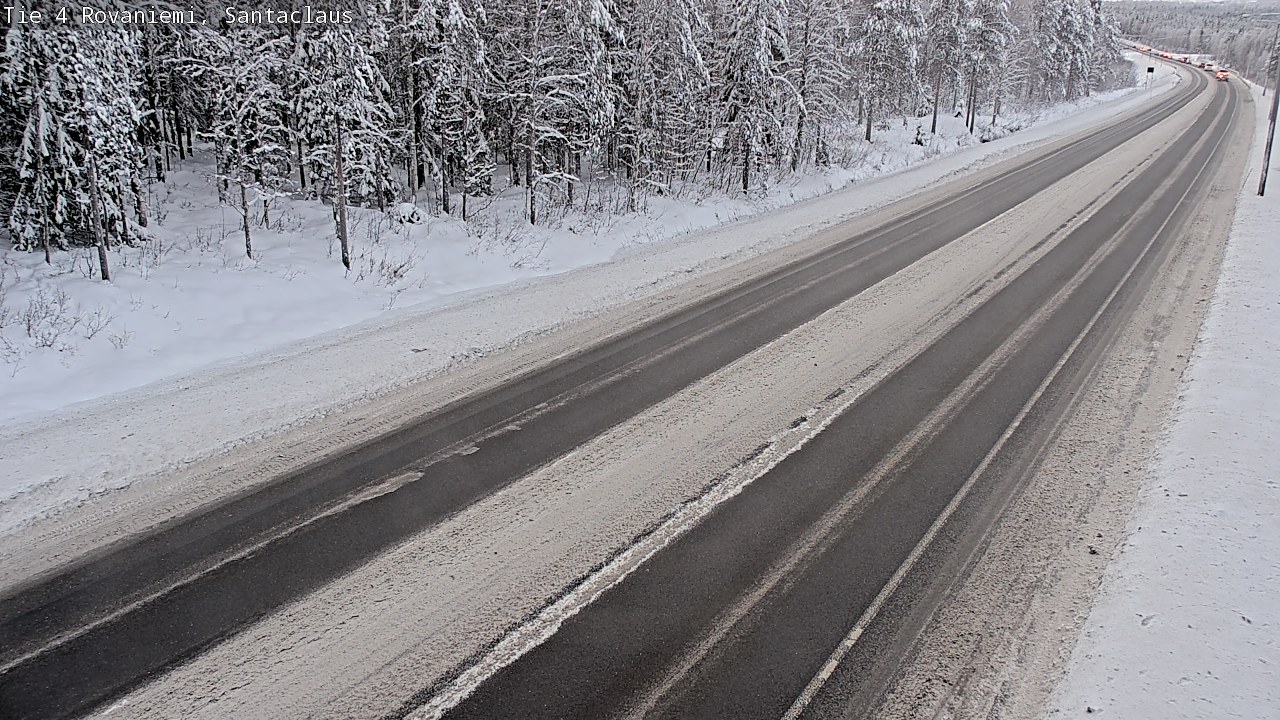 Weather Camera Image Väg 4 Rovaniemi, Santa Claus, Rovaniemi, Lappi