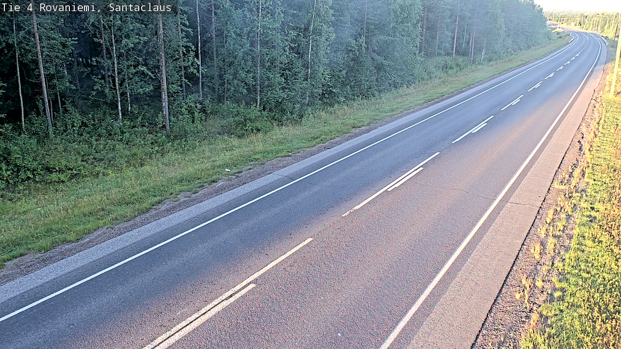 Weather Camera Image Väg 4 Rovaniemi, Santa Claus, Rovaniemi, Lappi