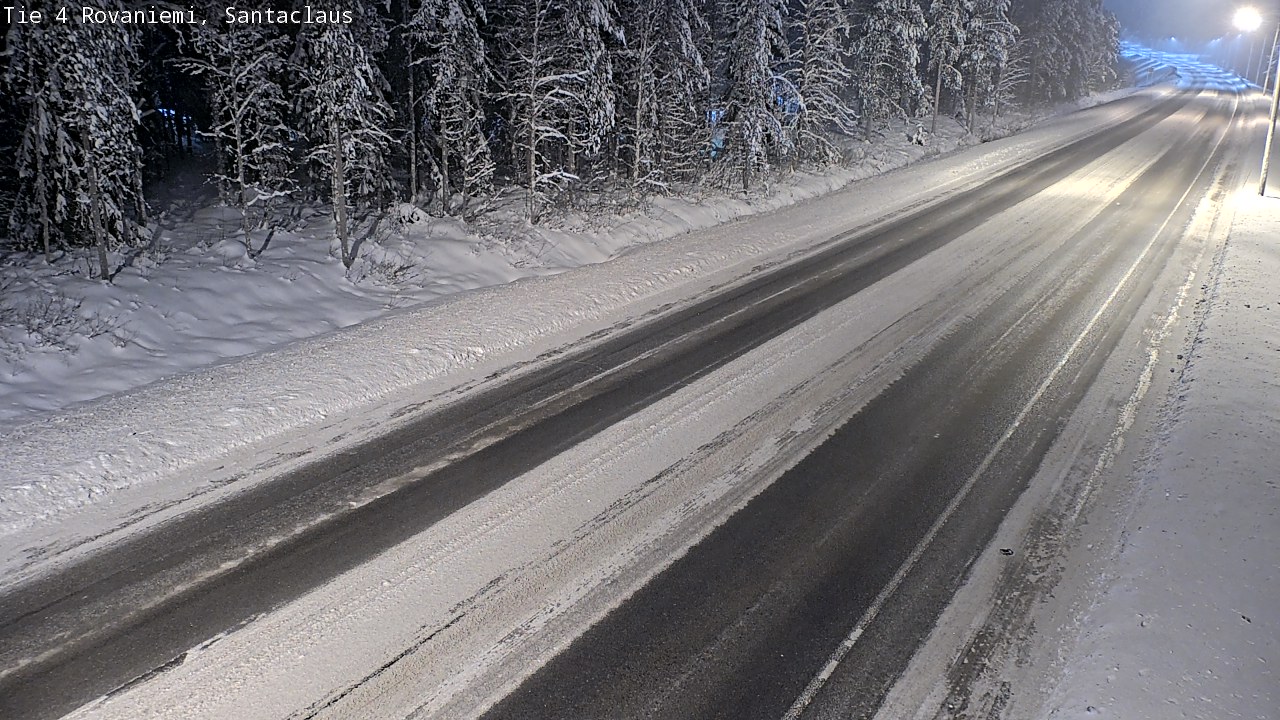 Weather Camera Image Väg 4 Rovaniemi, Santa Claus, Rovaniemi, Lappi
