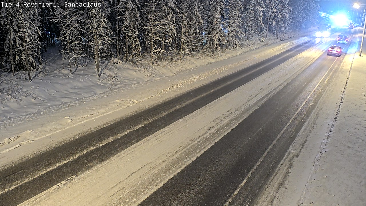 Weather Camera Image Väg 4 Rovaniemi, Santa Claus, Rovaniemi, Lappi