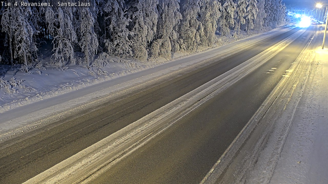 Weather Camera Image Väg 4 Rovaniemi, Santa Claus, Rovaniemi, Lappi