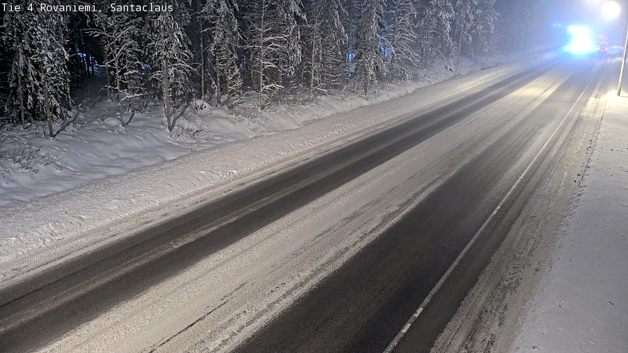Weather Camera Image Väg 4 Rovaniemi, Santa Claus, Rovaniemi, Lappi