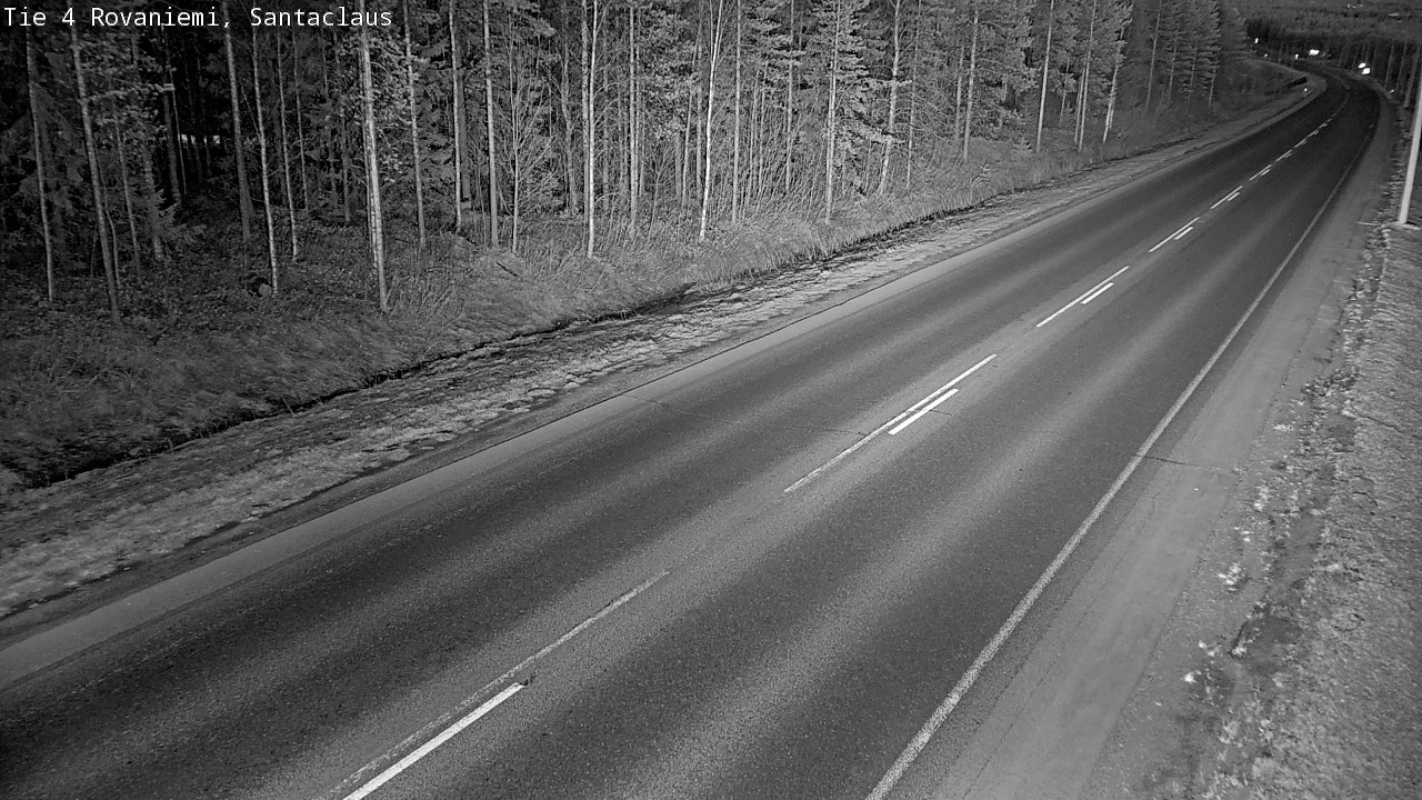 Weather Camera Image Väg 4 Rovaniemi, Santa Claus, Rovaniemi, Lappi