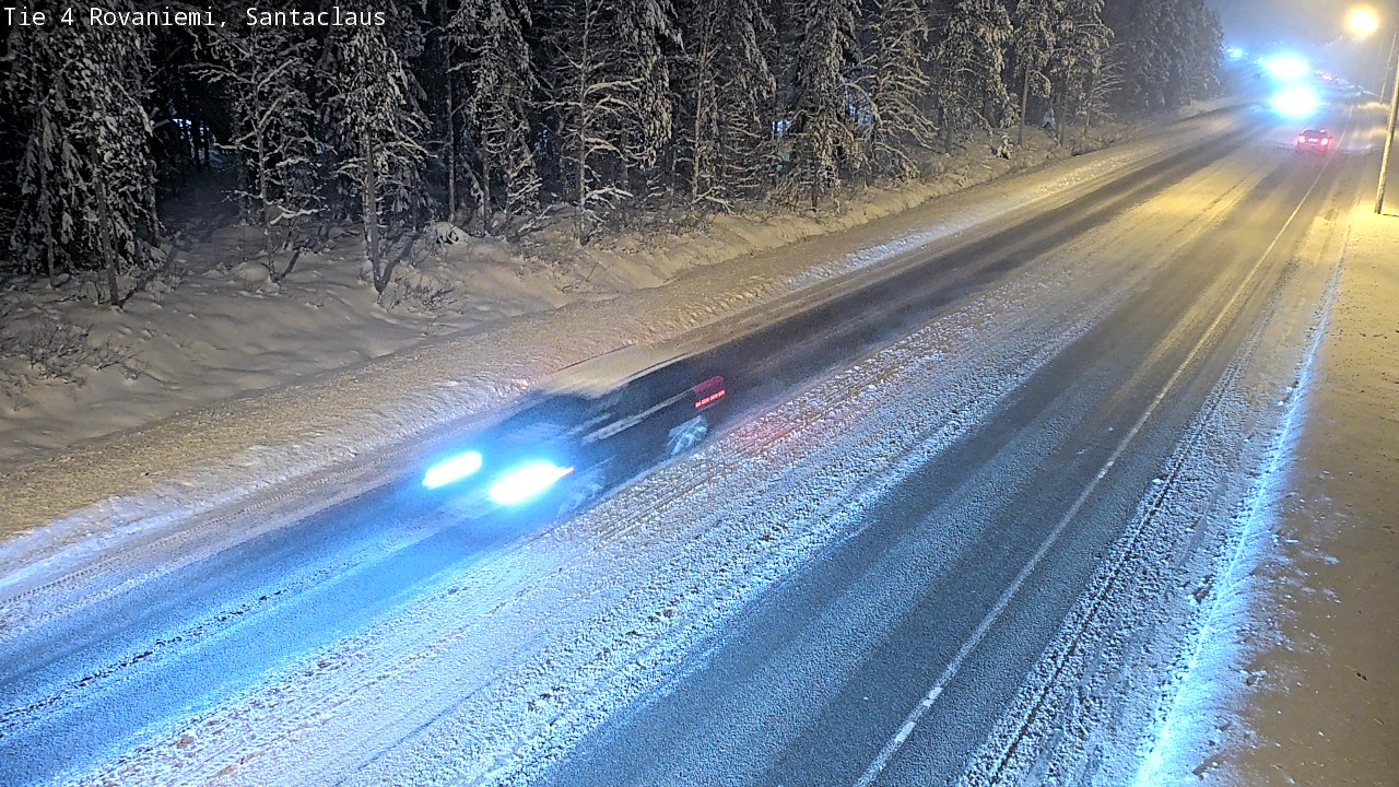 Weather Camera Image Väg 4 Rovaniemi, Santa Claus, Rovaniemi, Lappi