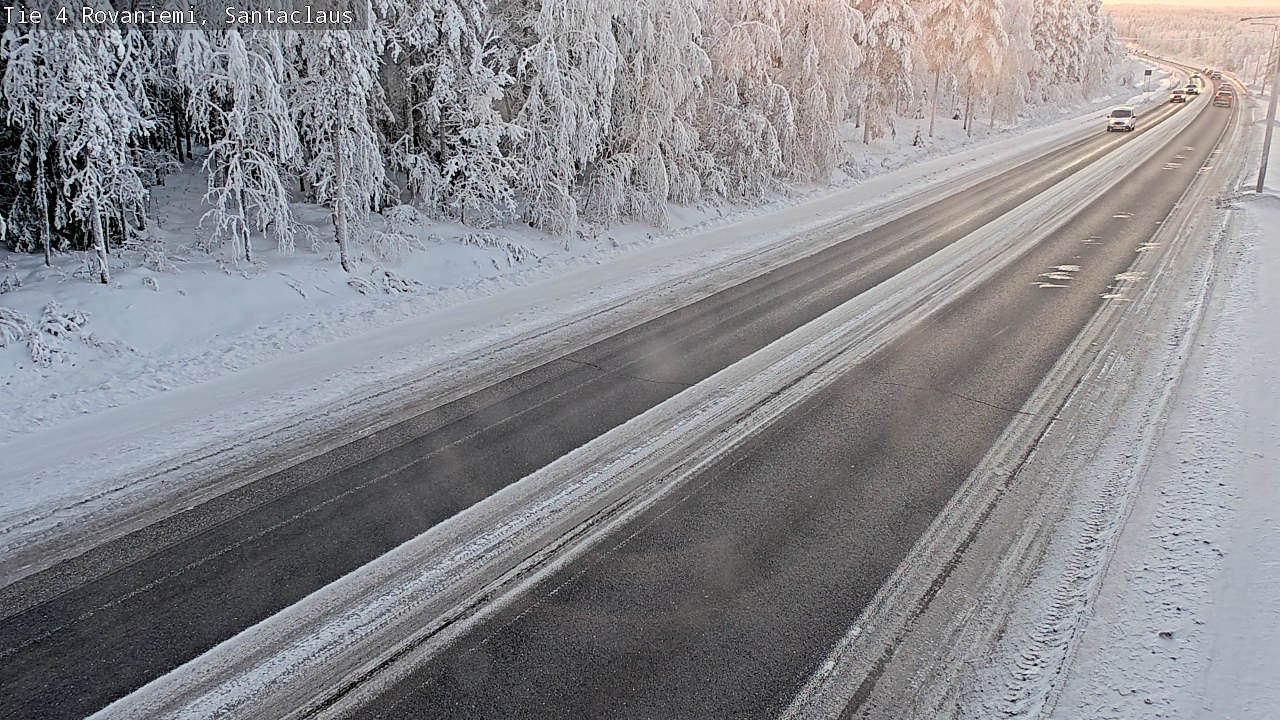 Weather Camera Image Väg 4 Rovaniemi, Santa Claus, Rovaniemi, Lappi
