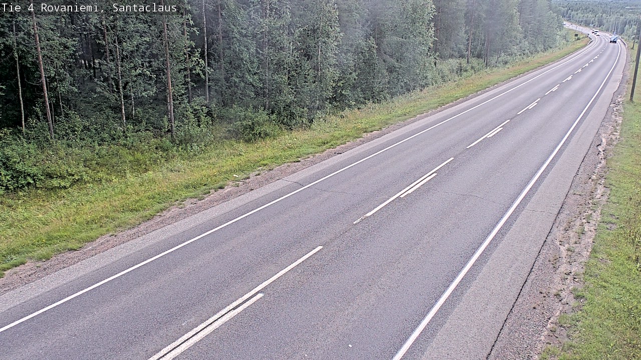 Weather Camera Image Väg 4 Rovaniemi, Santa Claus, Rovaniemi, Lappi