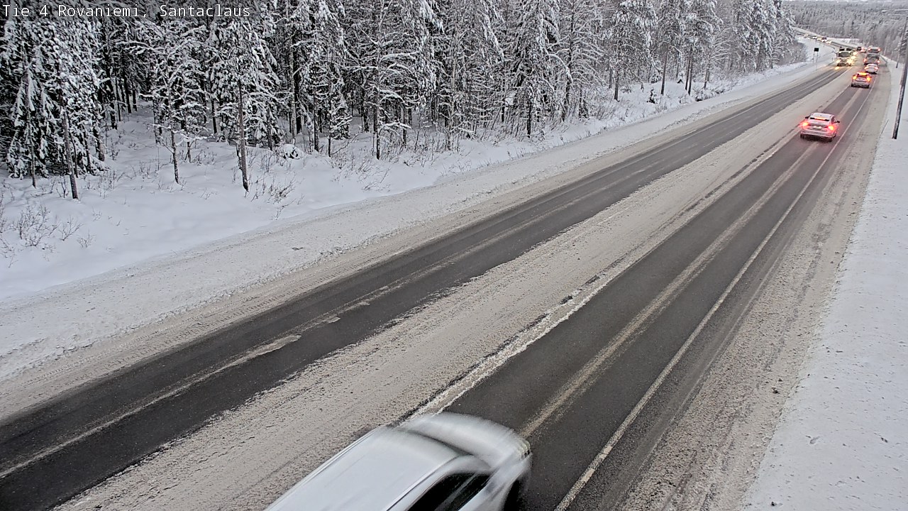 Weather Camera Image Väg 4 Rovaniemi, Santa Claus, Rovaniemi, Lappi