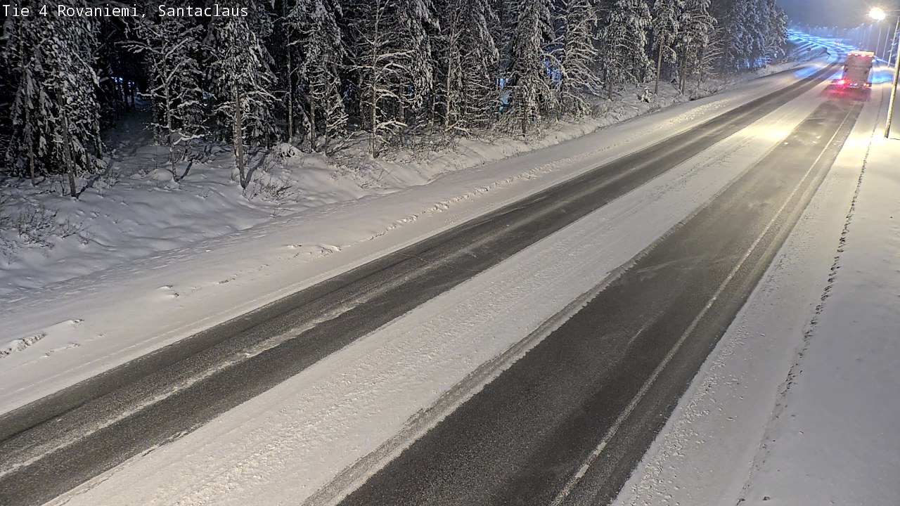 Weather Camera Image Väg 4 Rovaniemi, Santa Claus, Rovaniemi, Lappi