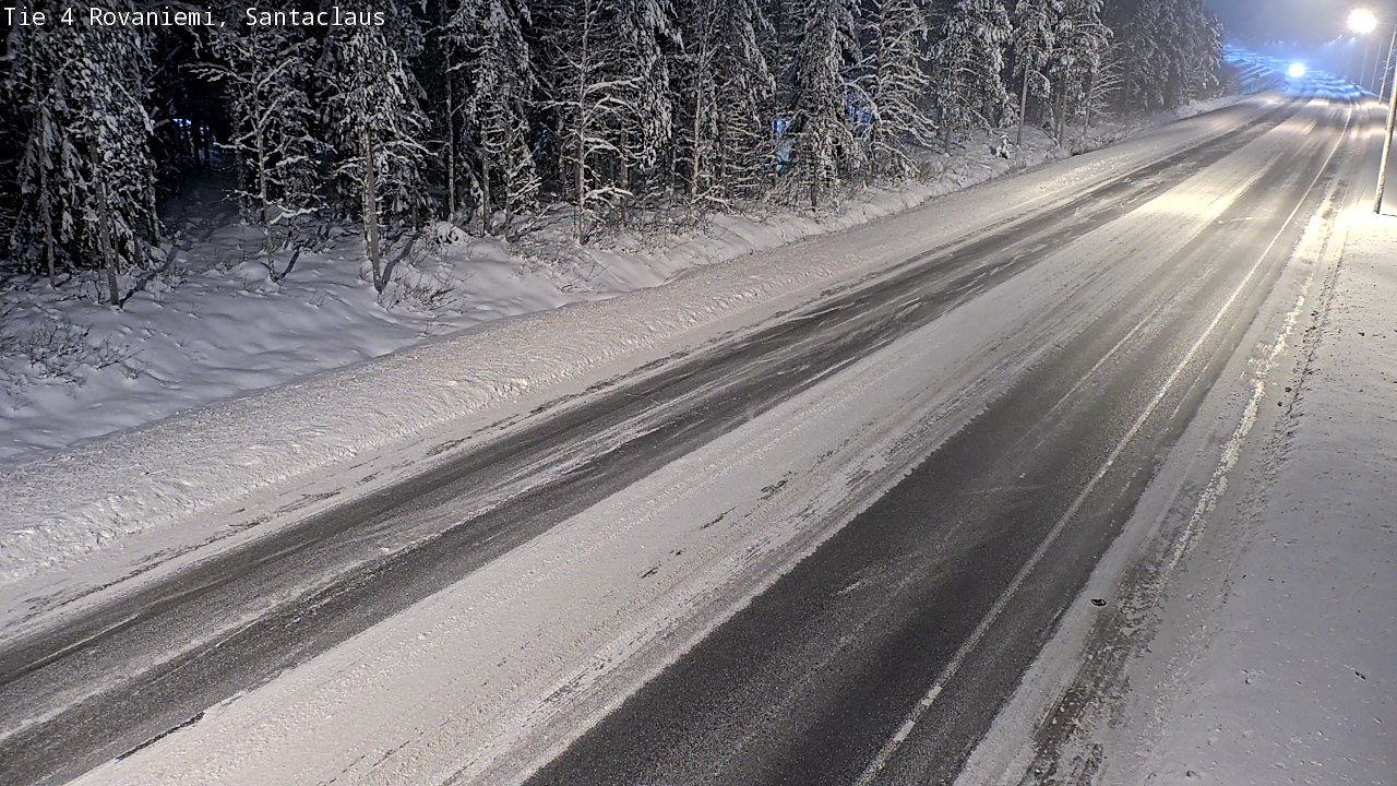 Weather Camera Image Väg 4 Rovaniemi, Santa Claus, Rovaniemi, Lappi