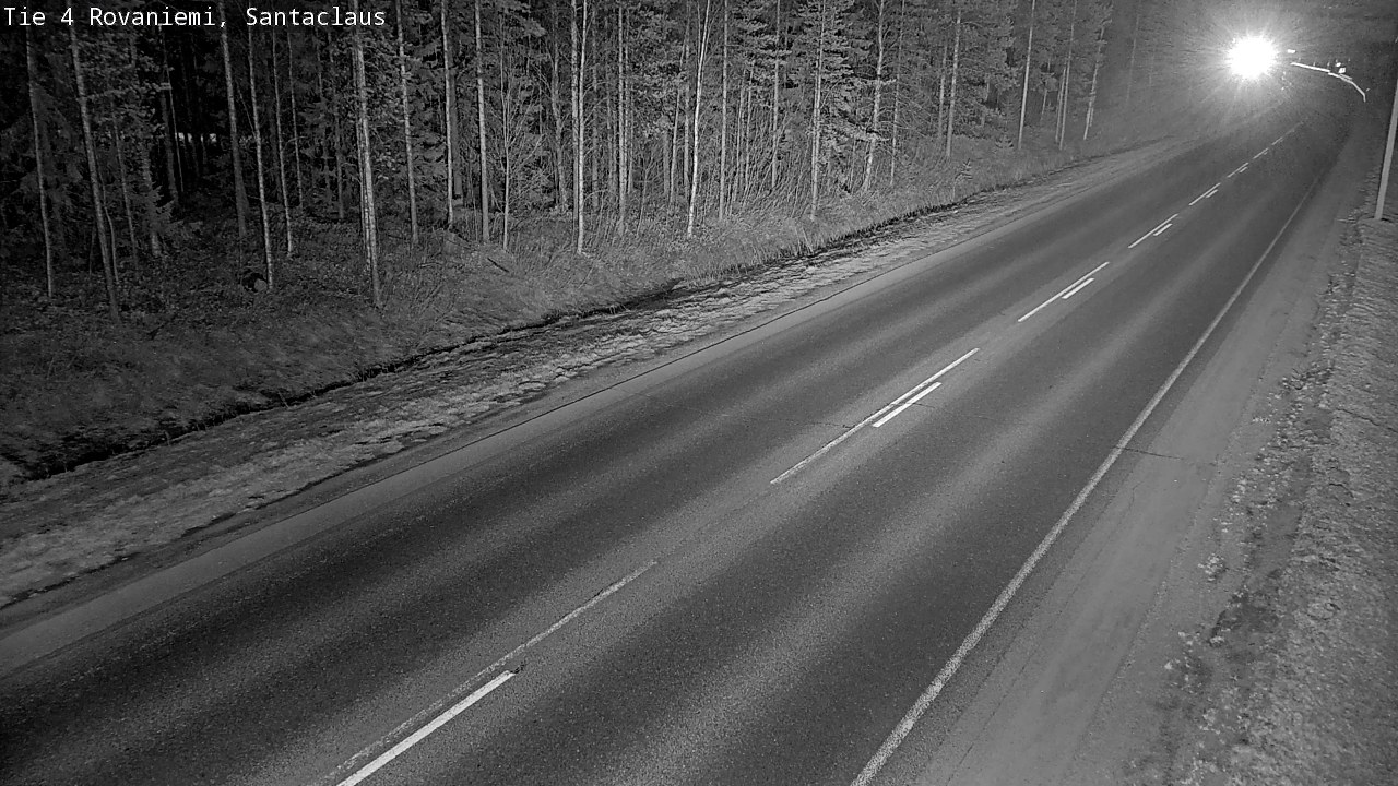 Weather Camera Image Väg 4 Rovaniemi, Santa Claus, Rovaniemi, Lappi