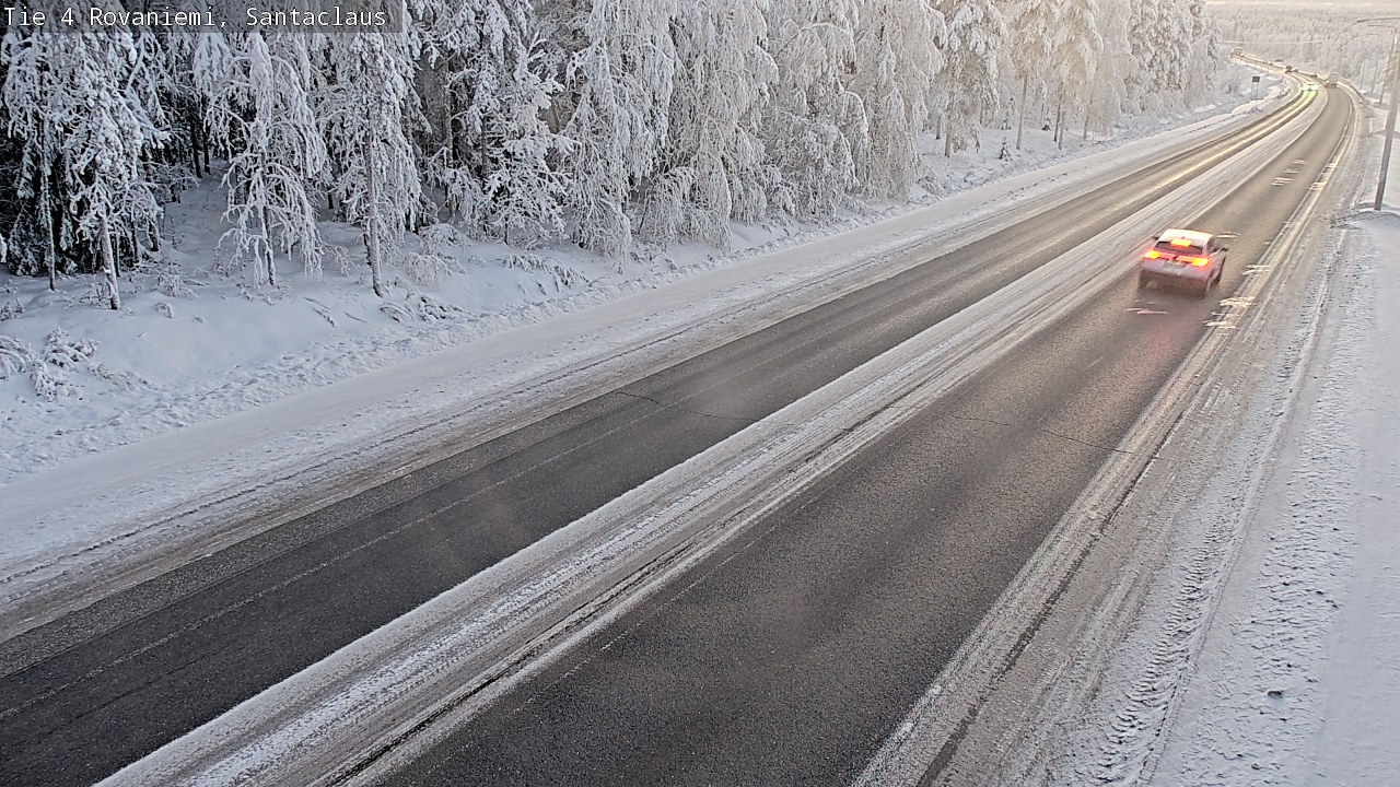 Weather Camera Image Väg 4 Rovaniemi, Santa Claus, Rovaniemi, Lappi
