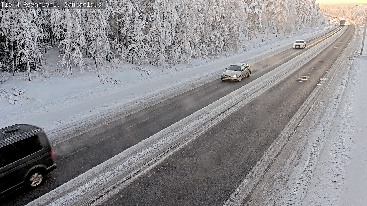 Weather Camera Image Väg 4 Rovaniemi, Santa Claus, Rovaniemi, Lappi