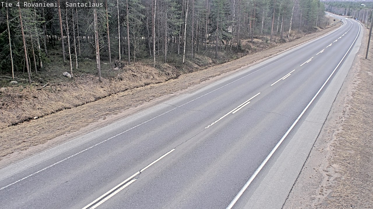 Weather Camera Image Väg 4 Rovaniemi, Santa Claus, Rovaniemi, Lappi