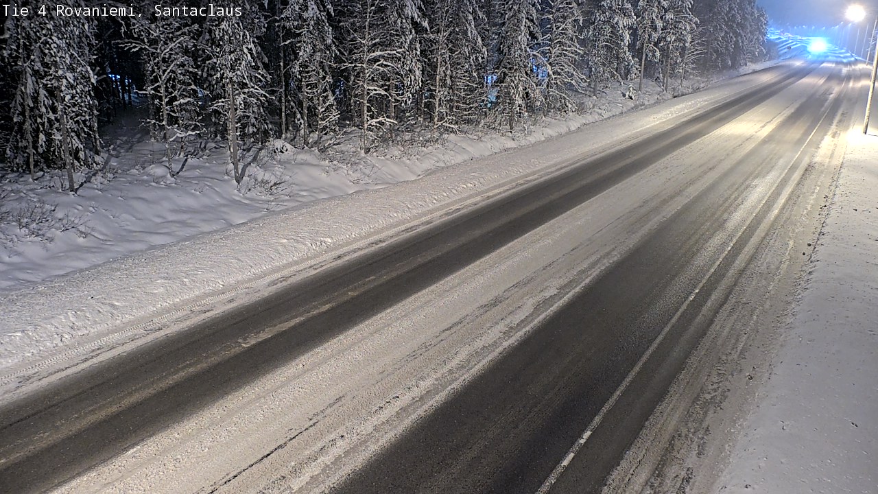 Weather Camera Image Väg 4 Rovaniemi, Santa Claus, Rovaniemi, Lappi