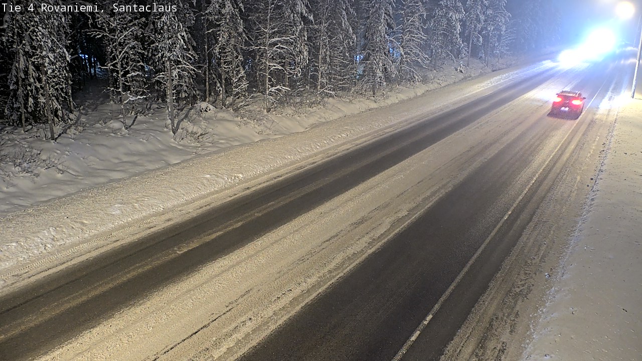 Weather Camera Image Väg 4 Rovaniemi, Santa Claus, Rovaniemi, Lappi