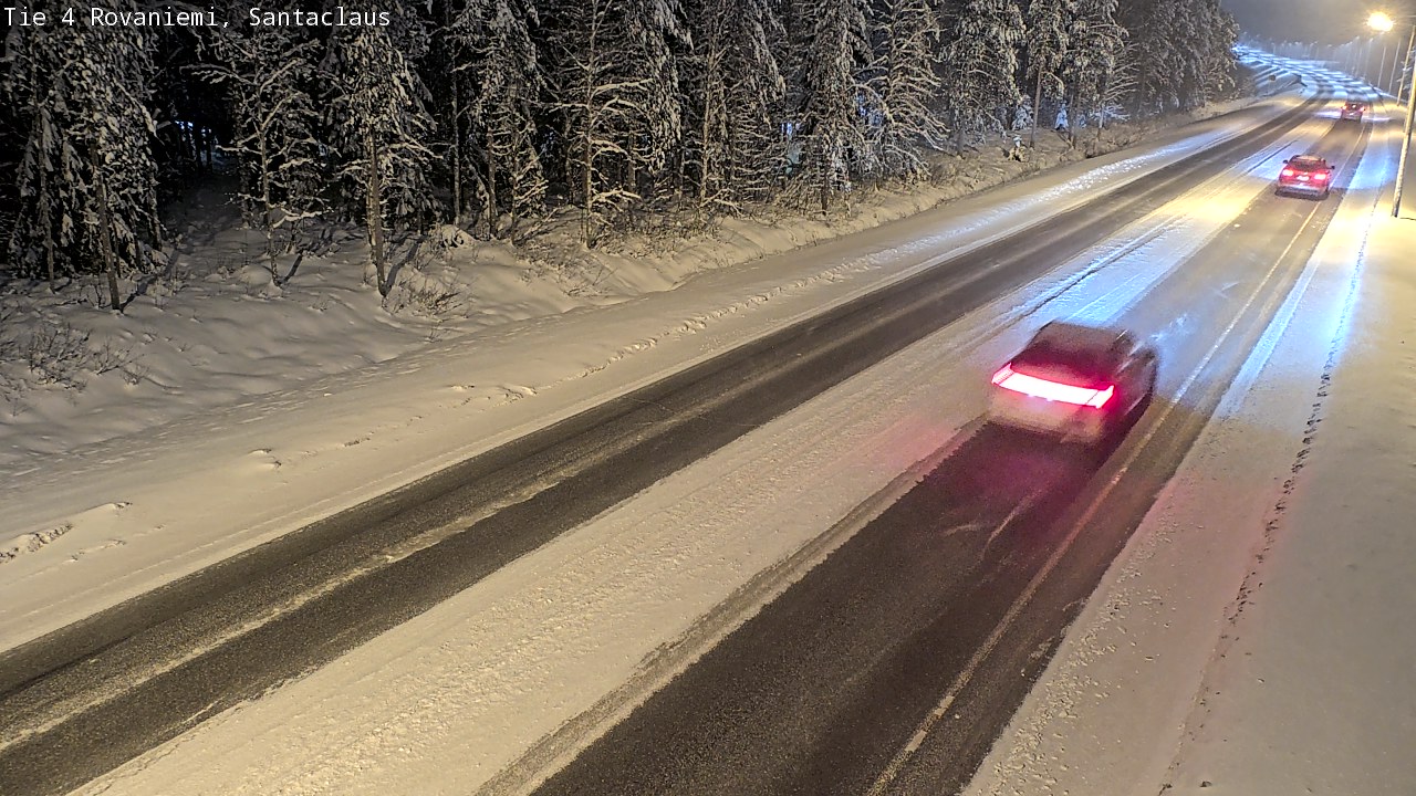 Weather Camera Image Väg 4 Rovaniemi, Santa Claus, Rovaniemi, Lappi