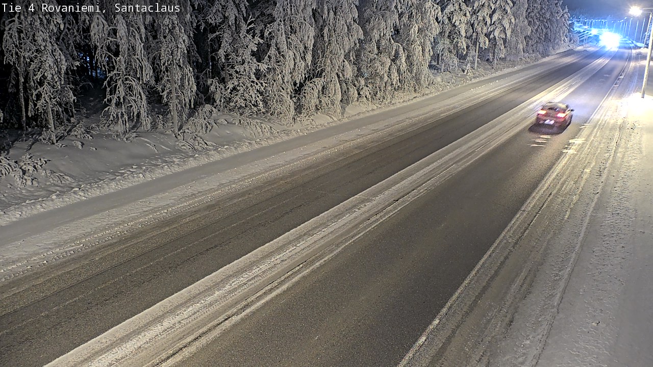 Weather Camera Image Väg 4 Rovaniemi, Santa Claus, Rovaniemi, Lappi