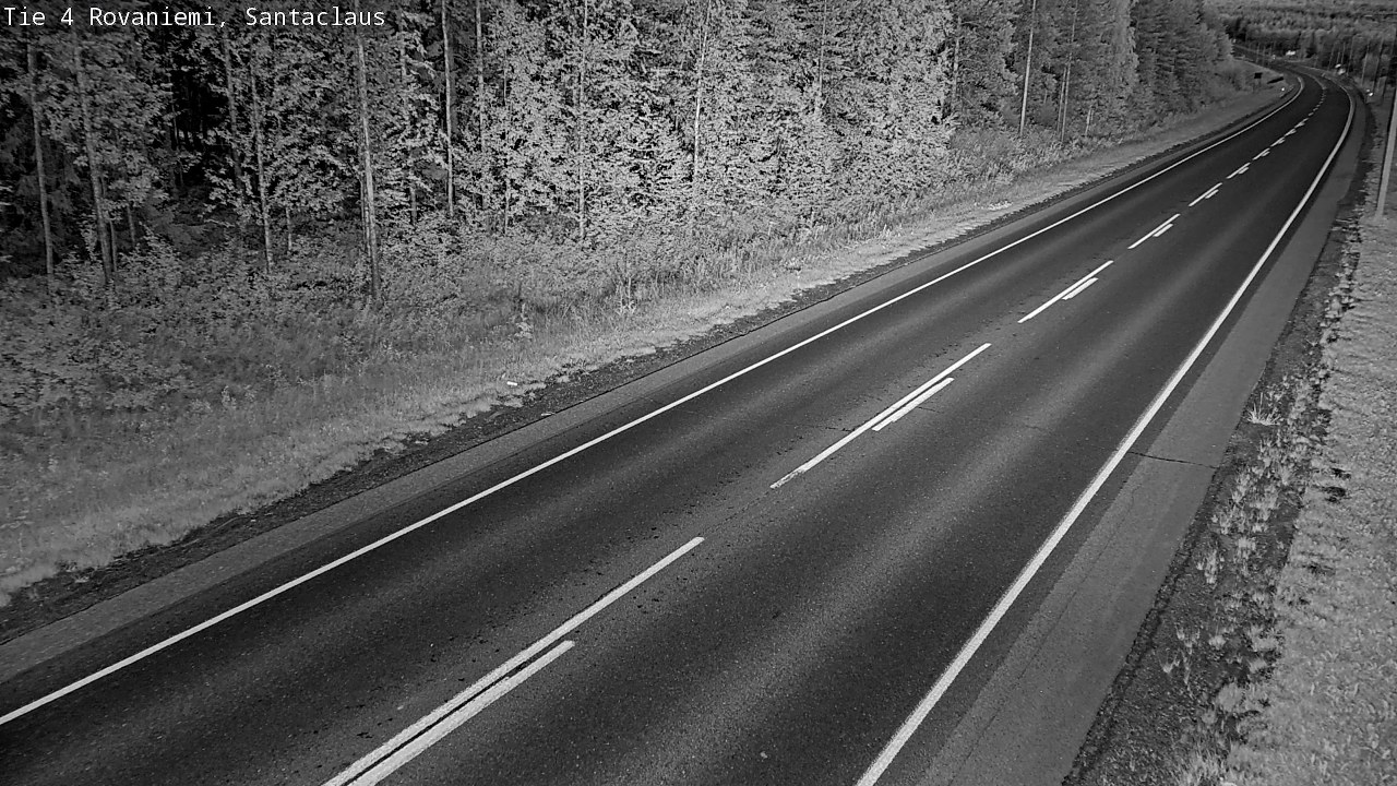 Weather Camera Image Väg 4 Rovaniemi, Santa Claus, Rovaniemi, Lappi