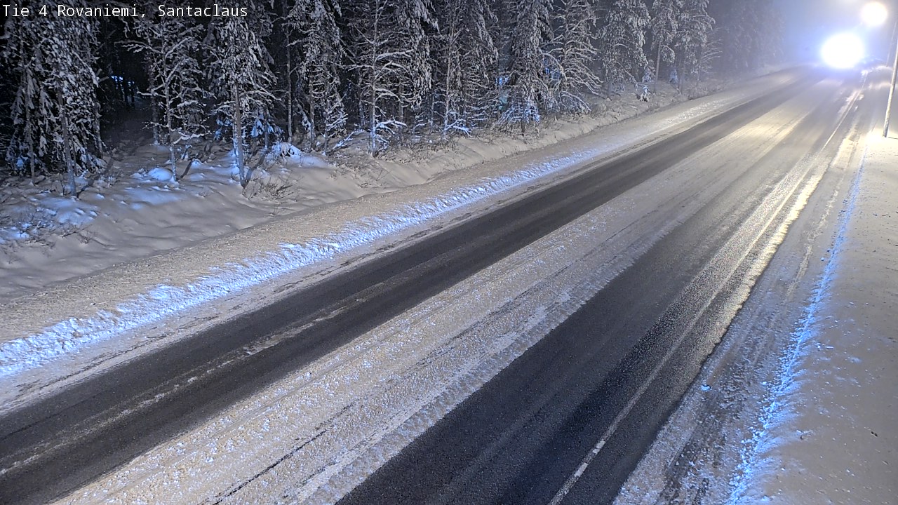 Weather Camera Image Väg 4 Rovaniemi, Santa Claus, Rovaniemi, Lappi
