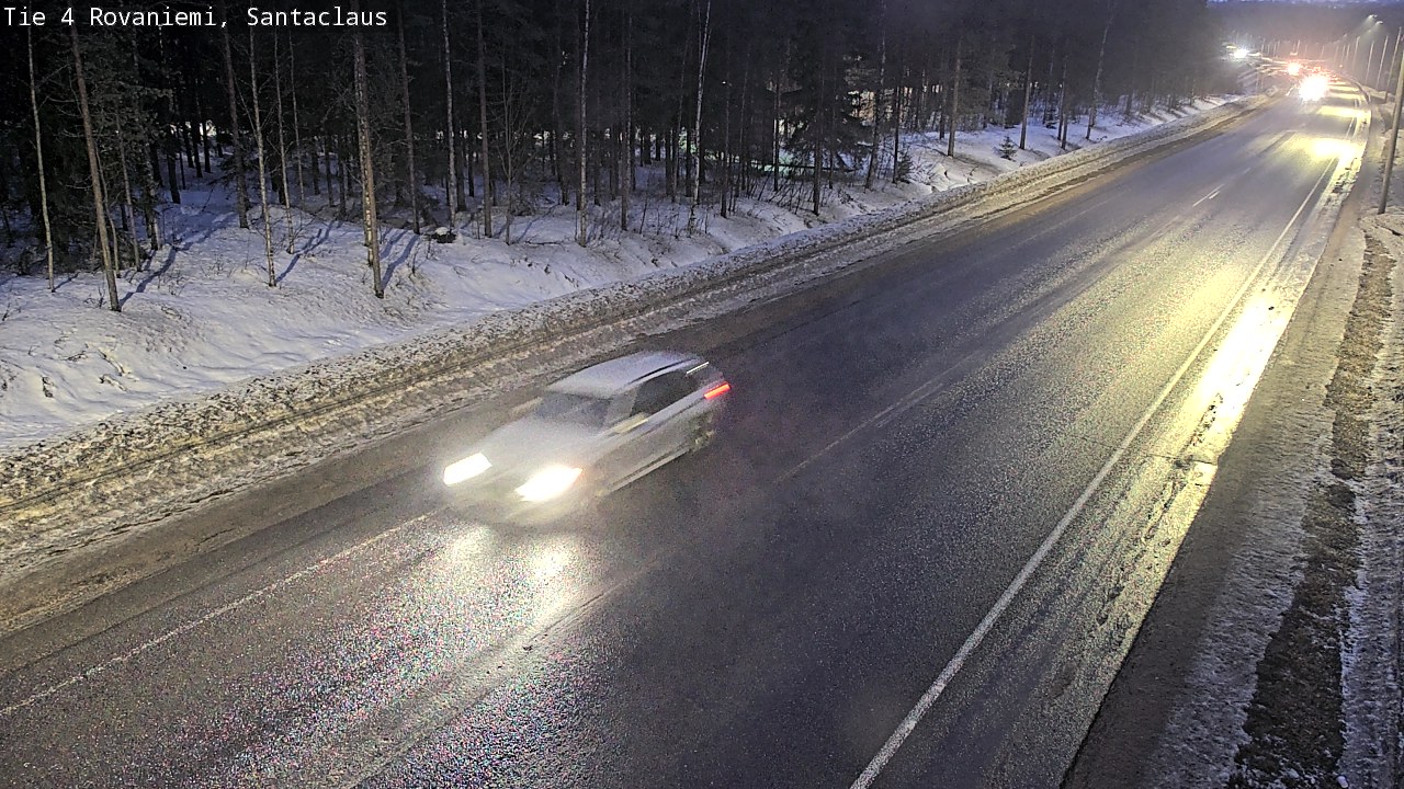 Weather Camera Image Väg 4 Rovaniemi, Santa Claus, Rovaniemi, Lappi