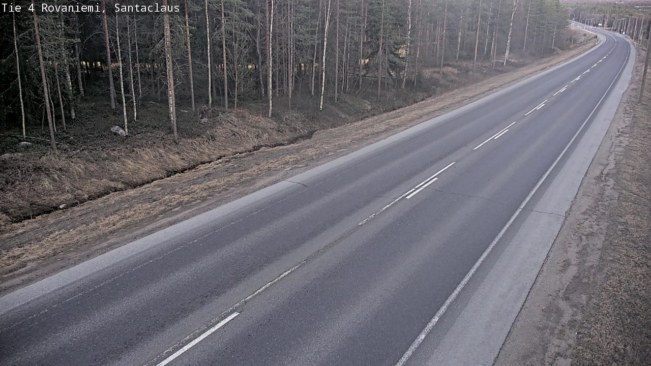 Weather Camera Image Väg 4 Rovaniemi, Santa Claus, Rovaniemi, Lappi