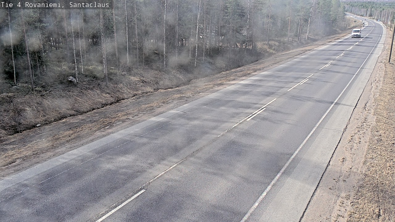 Weather Camera Image Väg 4 Rovaniemi, Santa Claus, Rovaniemi, Lappi
