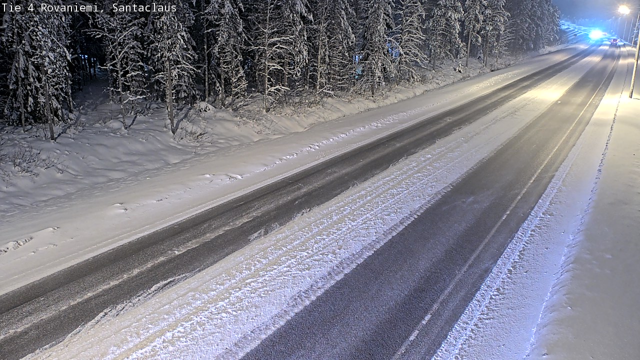 Weather Camera Image Väg 4 Rovaniemi, Santa Claus, Rovaniemi, Lappi