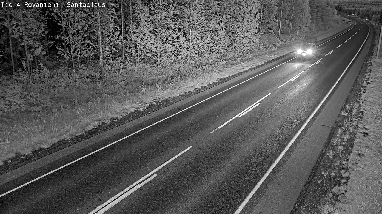 Weather Camera Image Väg 4 Rovaniemi, Santa Claus, Rovaniemi, Lappi
