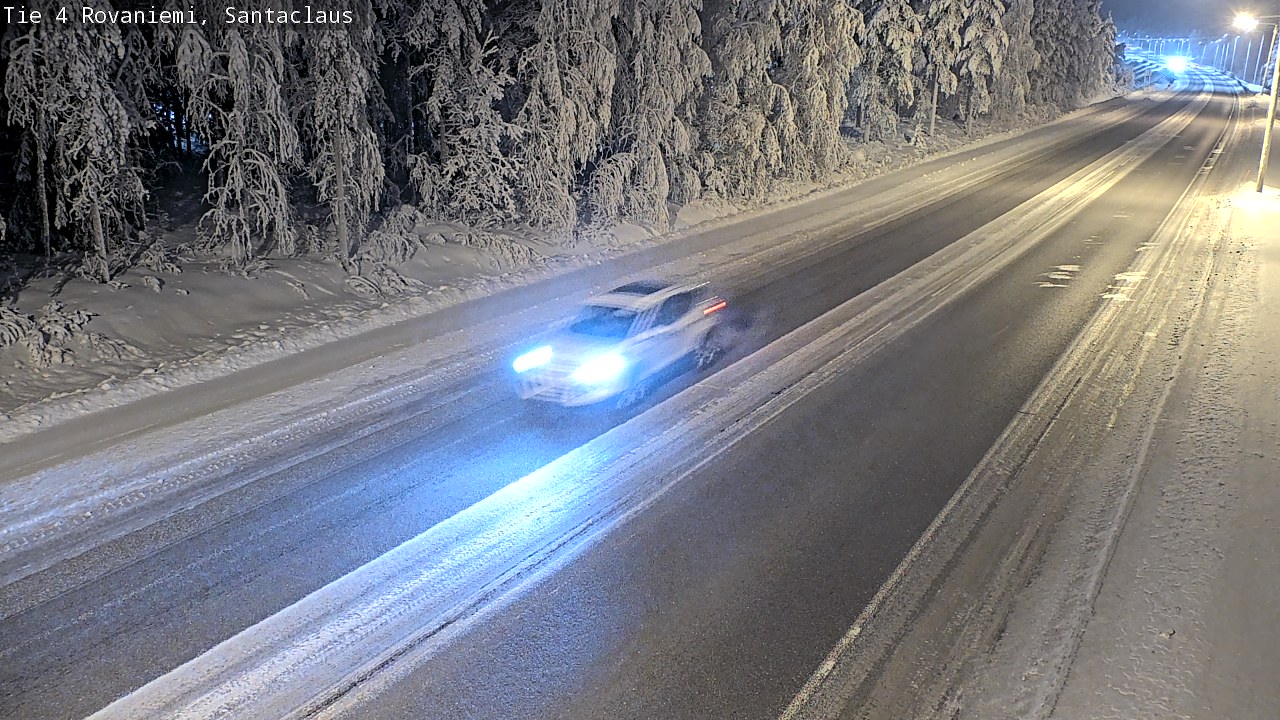 Weather Camera Image Väg 4 Rovaniemi, Santa Claus, Rovaniemi, Lappi