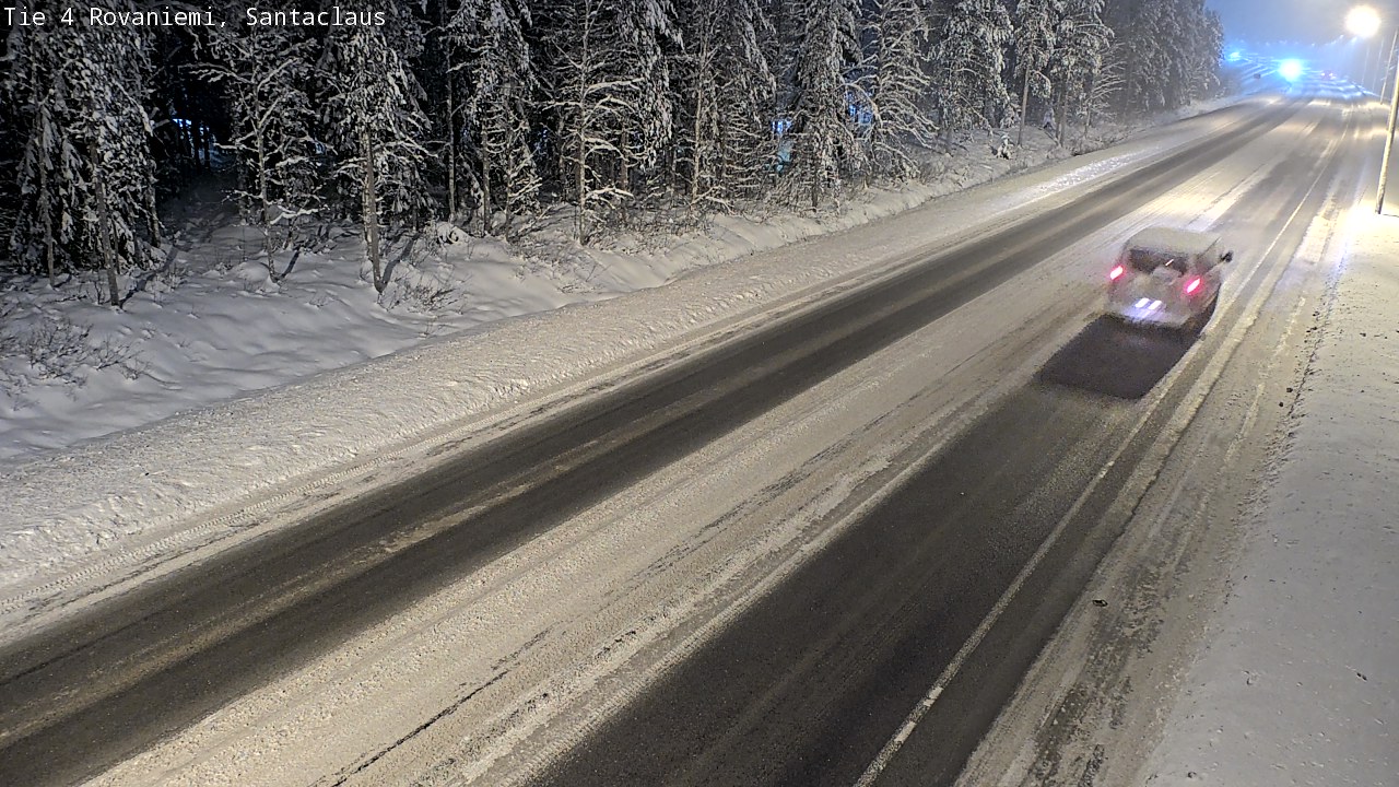 Weather Camera Image Väg 4 Rovaniemi, Santa Claus, Rovaniemi, Lappi