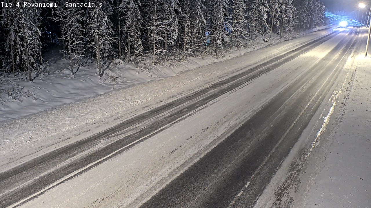 Weather Camera Image Väg 4 Rovaniemi, Santa Claus, Rovaniemi, Lappi