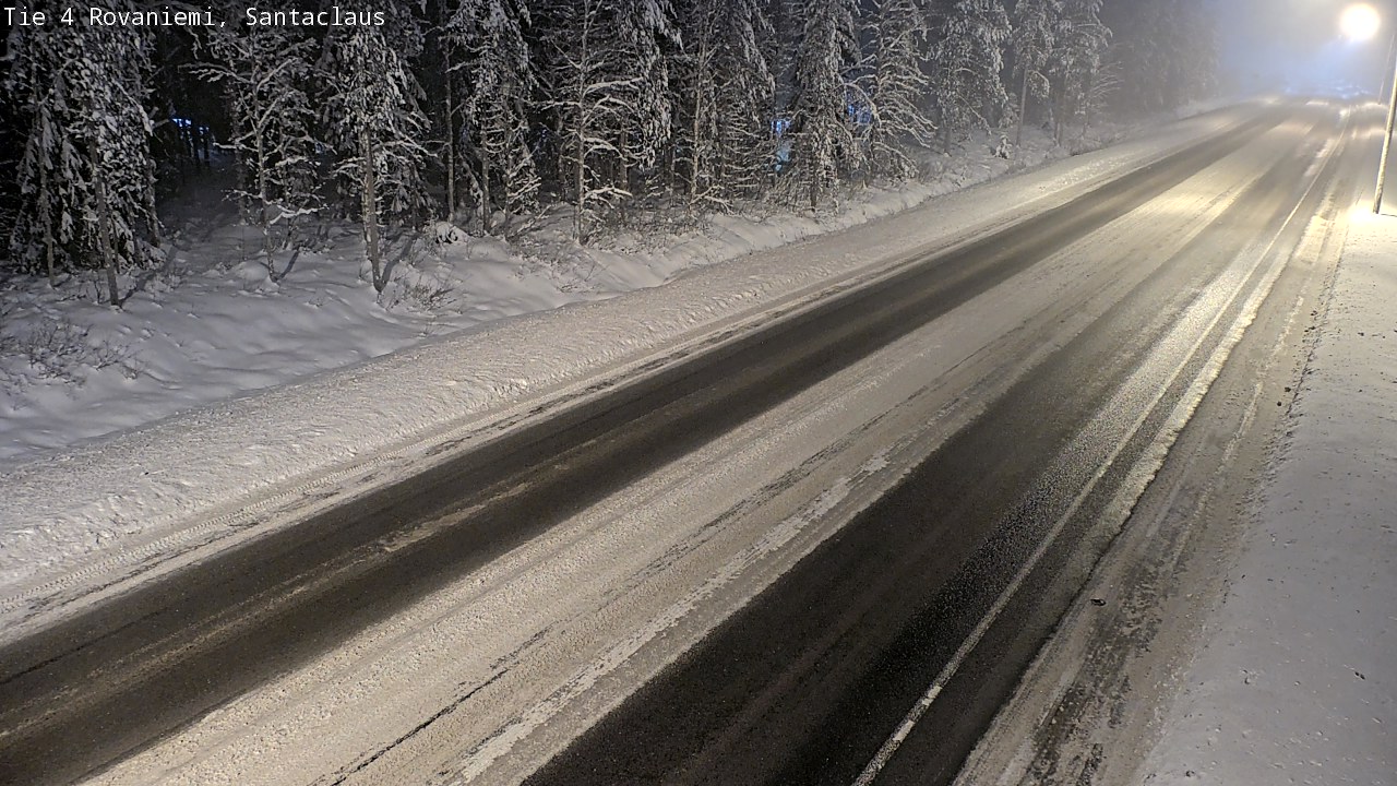 Weather Camera Image Väg 4 Rovaniemi, Santa Claus, Rovaniemi, Lappi