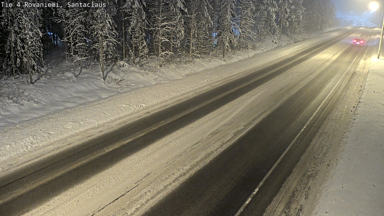 Weather Camera Image Väg 4 Rovaniemi, Santa Claus, Rovaniemi, Lappi