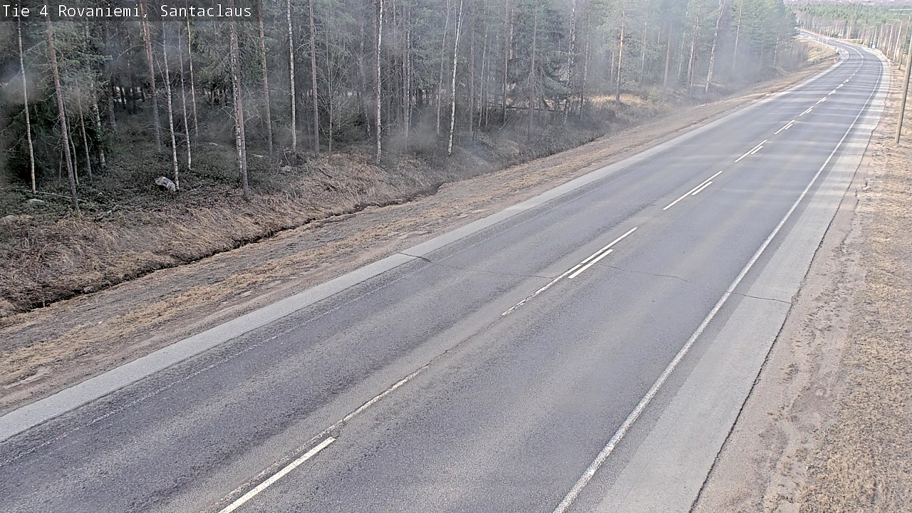Weather Camera Image Väg 4 Rovaniemi, Santa Claus, Rovaniemi, Lappi