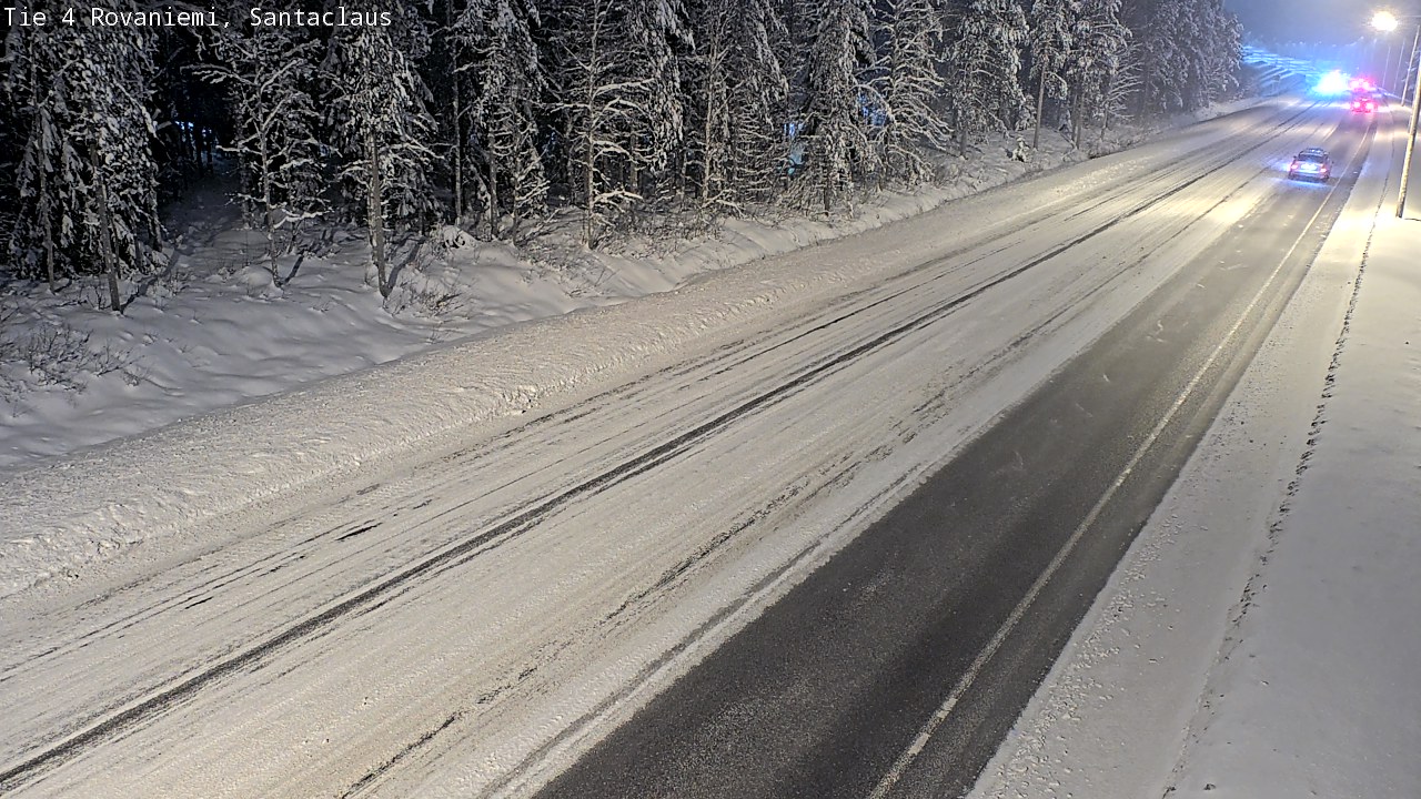 Weather Camera Image Väg 4 Rovaniemi, Santa Claus, Rovaniemi, Lappi