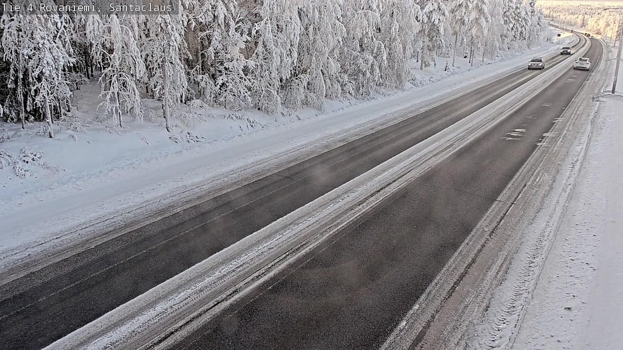 Weather Camera Image Väg 4 Rovaniemi, Santa Claus, Rovaniemi, Lappi